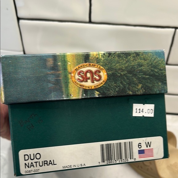 SAS Duo Natural Tan Sandals with Cushioned Footbed and Adjustable Straps 6W - Picture 3 of 16